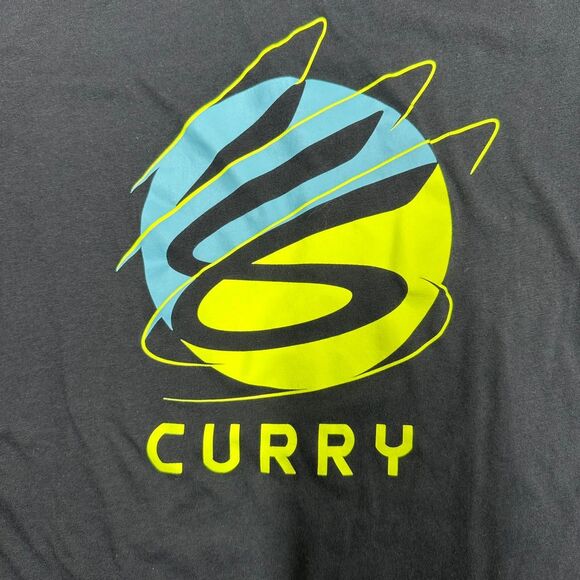 Under Armour Youth Curry Split Logo Shirt Size Youth XL - Picture 3 of 7